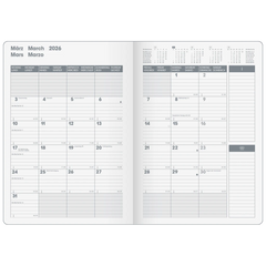 Buchkalender Premium Mod. 739 '26 „SlimLine“ | 170×240 mm, Kunststoff