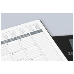 Buchkalender Premium Mod. 739 '26 „SlimLine“ | 170×240 mm, Kunststoff