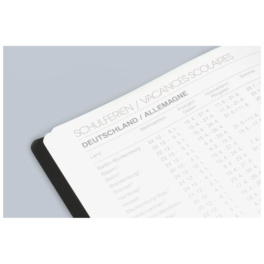 Buchkalender Premium Mod. 739 2026 „SlimLine“ | 170×240 mm, Kunststoff