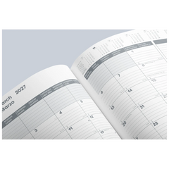 Buchkalender Premium Mod. 739 2027 „SlimLine“ | 170×240 mm, Kunststoff