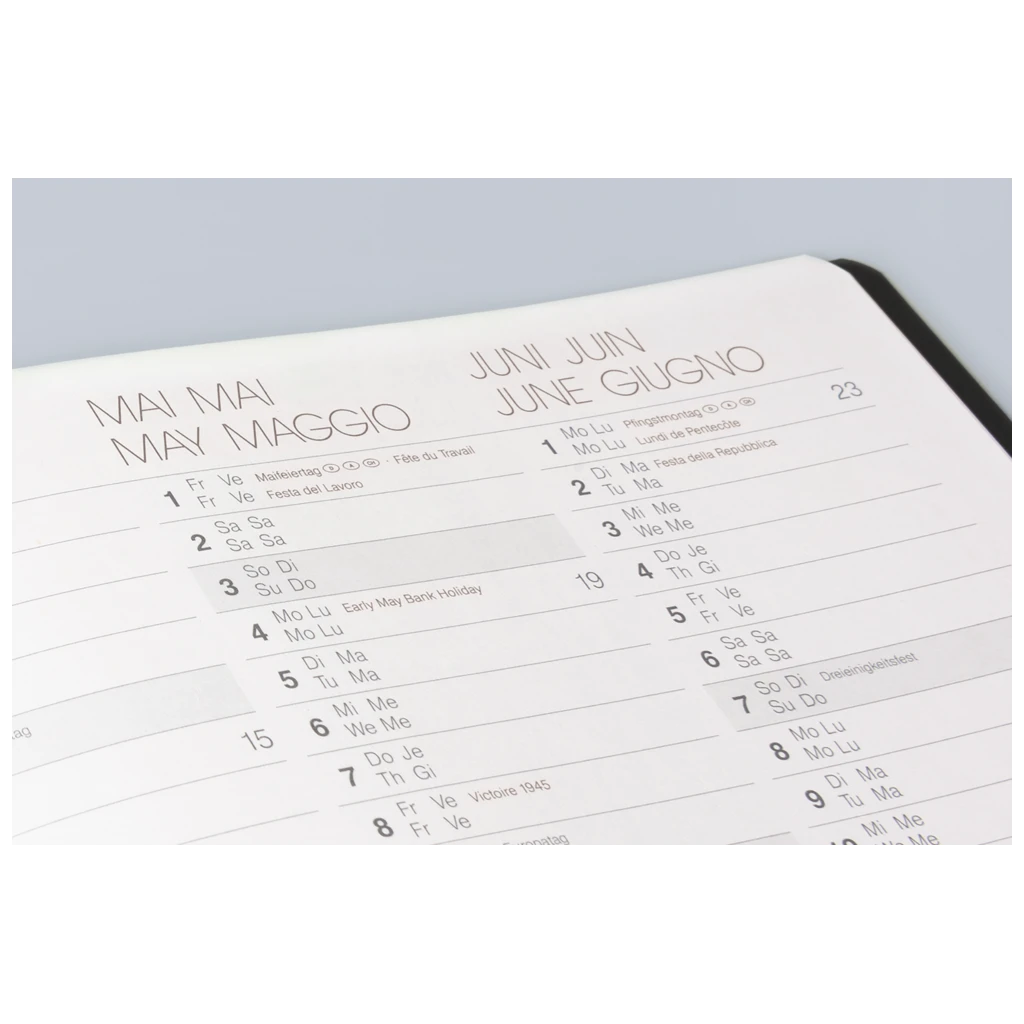 Buchkalender Premium Mod. 739 2027 „SlimLine“ | 170×240 mm, Kunststoff