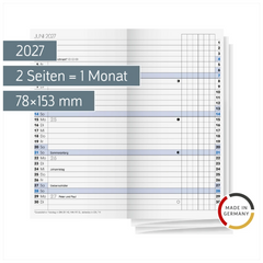 Wochen-Ersatzkalendarium Mod. 740 2027 | 78×153 mm