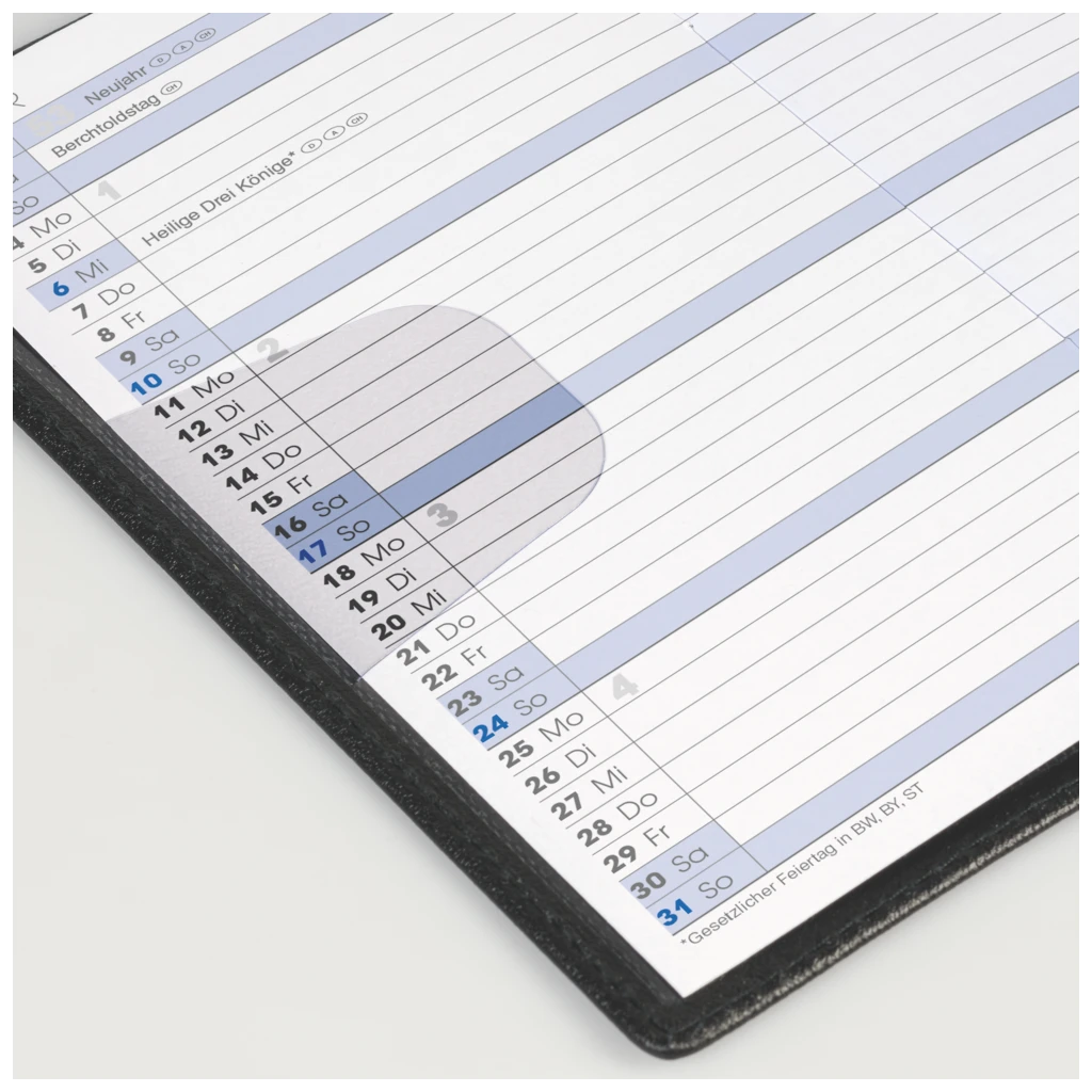 Taschenkalender Mod. 740 2027 | A6, Kunststoff, dunkelblau