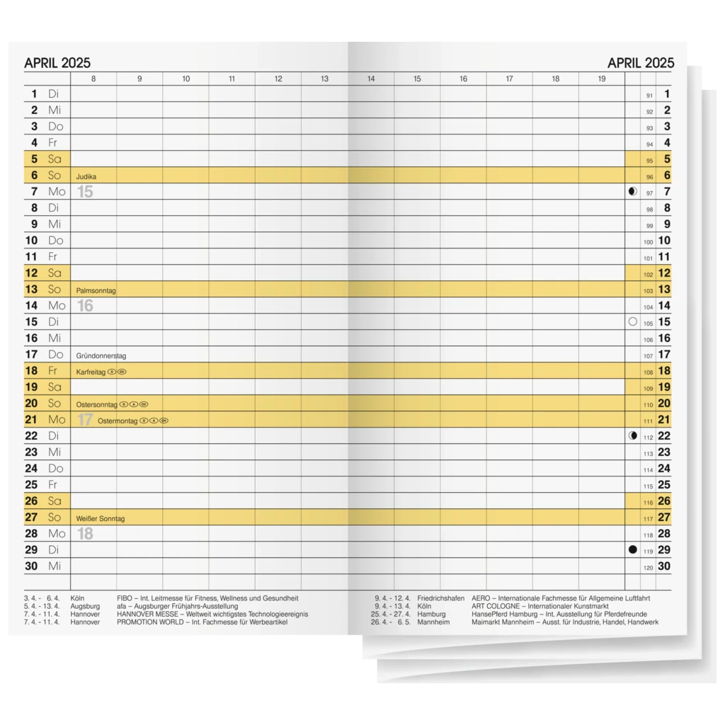 Monats-Ersatzkalendarium Mod. 746 '25 | 87×153 mm