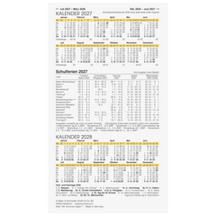 Monats-Ersatzkalendarium Mod. 746 2027 | 87×153 mm