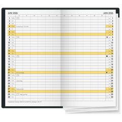 Taschenkalender Mod. 746 2026 | A6, Kunststoff, schwarz