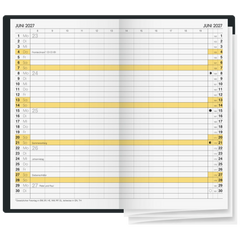 Taschenkalender Mod. 746 2027 | A6, Kunststoff, schwarz
