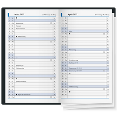 Taschenkalender Mod. 748 2027 | A6, Kunststoff, sortiert