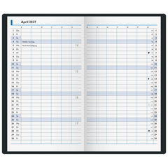 Taschenkalender Mod. 750 2027 | A6, Kunststoff, blau