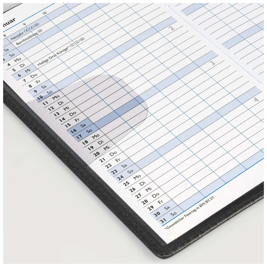 Taschenkalender Mod. 750 2027 | A6, Kunststoff, blau