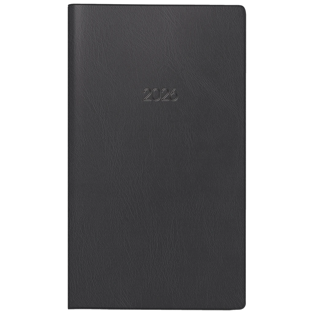 Taschenkalender Mod. 750 2026 | A6, Kunststoff, schwarz