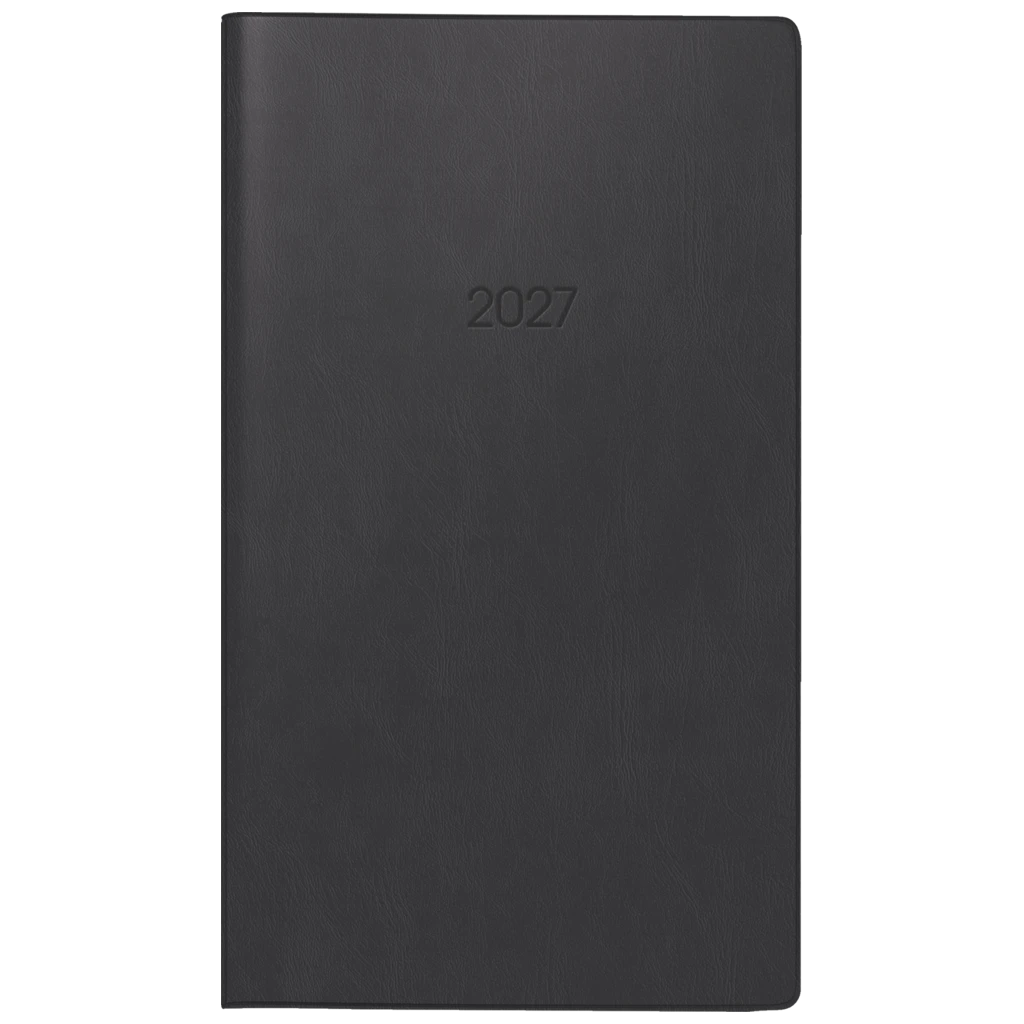 Taschenkalender Mod. 750 2027 | A6, Kunststoff, schwarz