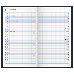 Taschenkalender Mod. 750 2026 | A6, Kunstleder, bordeaux