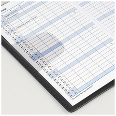 Taschenkalender Mod. 750 2027 | A6, Kunstleder, bordeaux