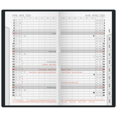 Taschenkalender Mod. 751 '26 | A6, Kunststoff, dunkelblau