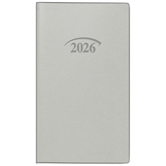 Taschenkalender Mod. 751 2026 | A6, Kunststoff, silber