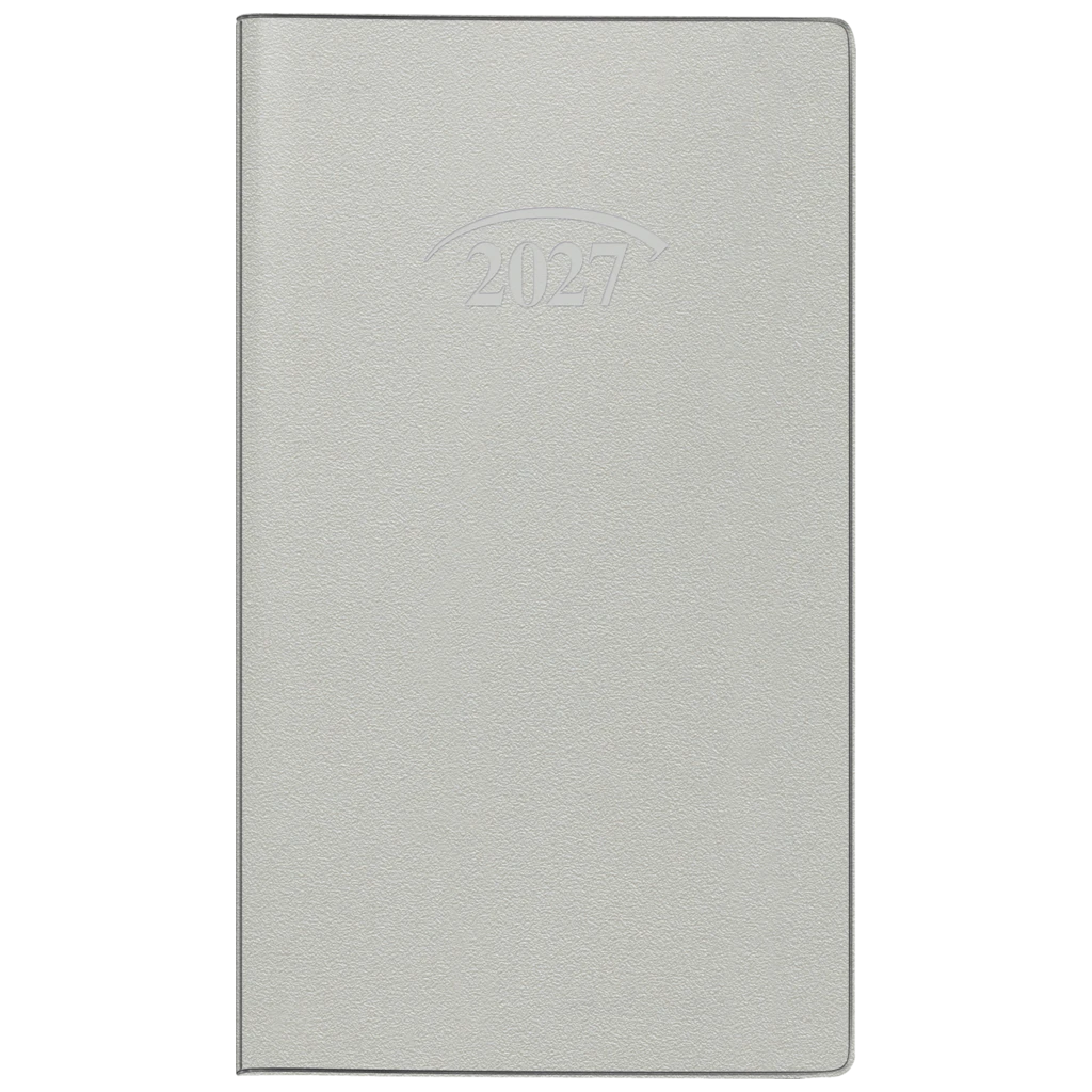 Taschenkalender Mod. 751 2027 | A6, Kunststoff, silber