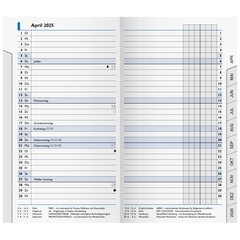 Monats-Ersatzkalendarium Mod. 753 '25 | 87×153 mm, Karton, weiß