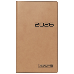 Taschenkalender Mod. 753 2026 | A6, Karton, braun