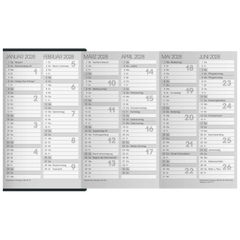 Taschenkalender Mod. 753 2027 | A6, Kunststoff, schwarz