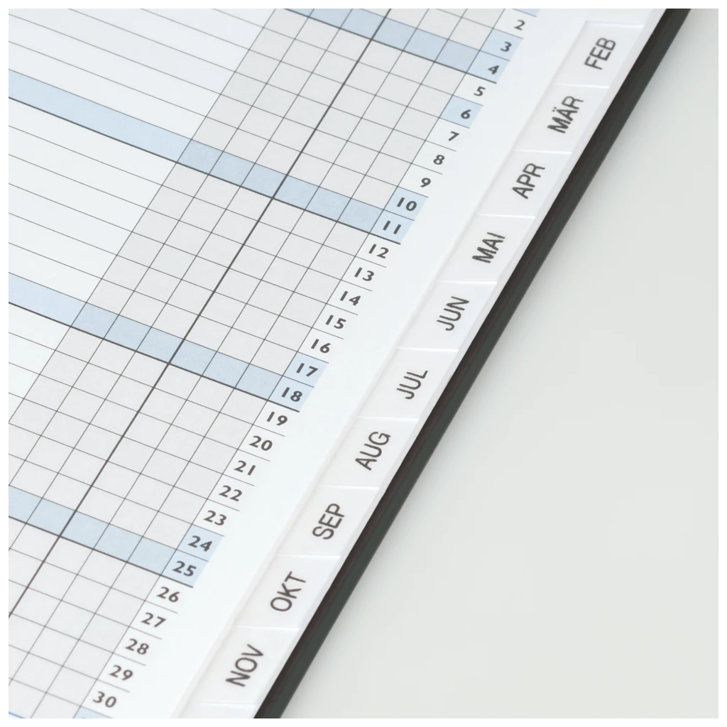 Taschenkalender Mod. 753 2027 | A6, Kunststoff, schwarz