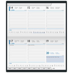 Taschenkalender Mod. 755 '26 | A6 quer, Kunststoff, dunkelblau