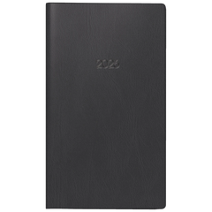 Taschenkalender Mod. 755 2026 | A6 quer, Kunststoff, schwarz