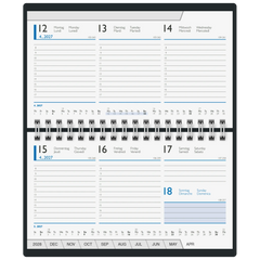 Taschenkalender Mod. 755 2027 | A6 quer, Kunstleder, blau