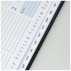 Taschenkalender Mod. 755 2027 | A6 quer, Kunstleder, blau