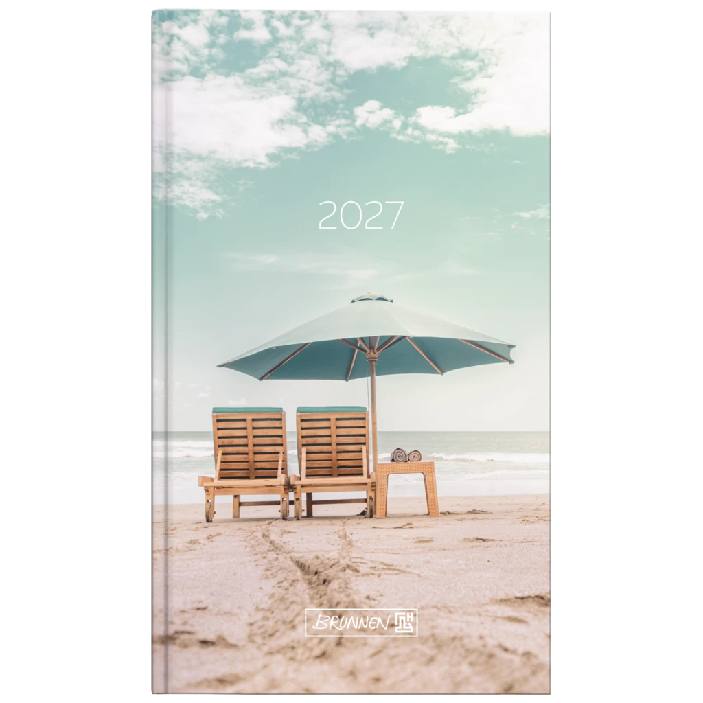 Taschenkalender Design Line Mod. 756 2027 „Sunbeds“ | A6, Papier
