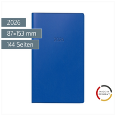 Taschenkalender Mod. 756 2026 | A6, Kunststoff, dunkelblau