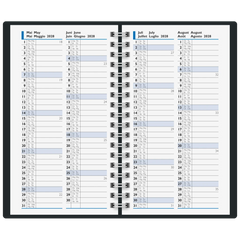 Taschenkalender Mod. 756 2027 | A6, Kunstleder, schwarz