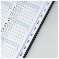 Taschenkalender Mod. 756 2027 | A6, Kunstleder, schwarz