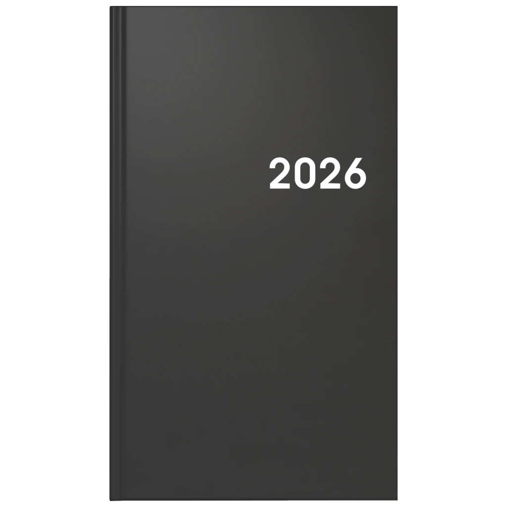 Taschenkalender Mod. 756 2026 | A6, Kunststoff, schwarz