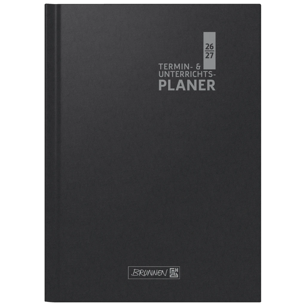 Lehrerkalender 2026/2027 Termin- & Unterrichtsplaner | A4, Kunststoff, schwarz