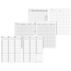 Ringbuch-Kalender mit Einlage '24/'25 | A4+, Kunststoff, schwarz