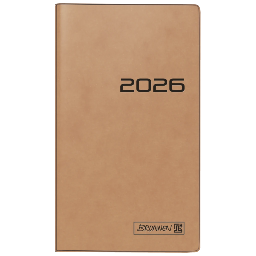 Taschenkalender Mod. 758 2026 | A6, Karton, braun