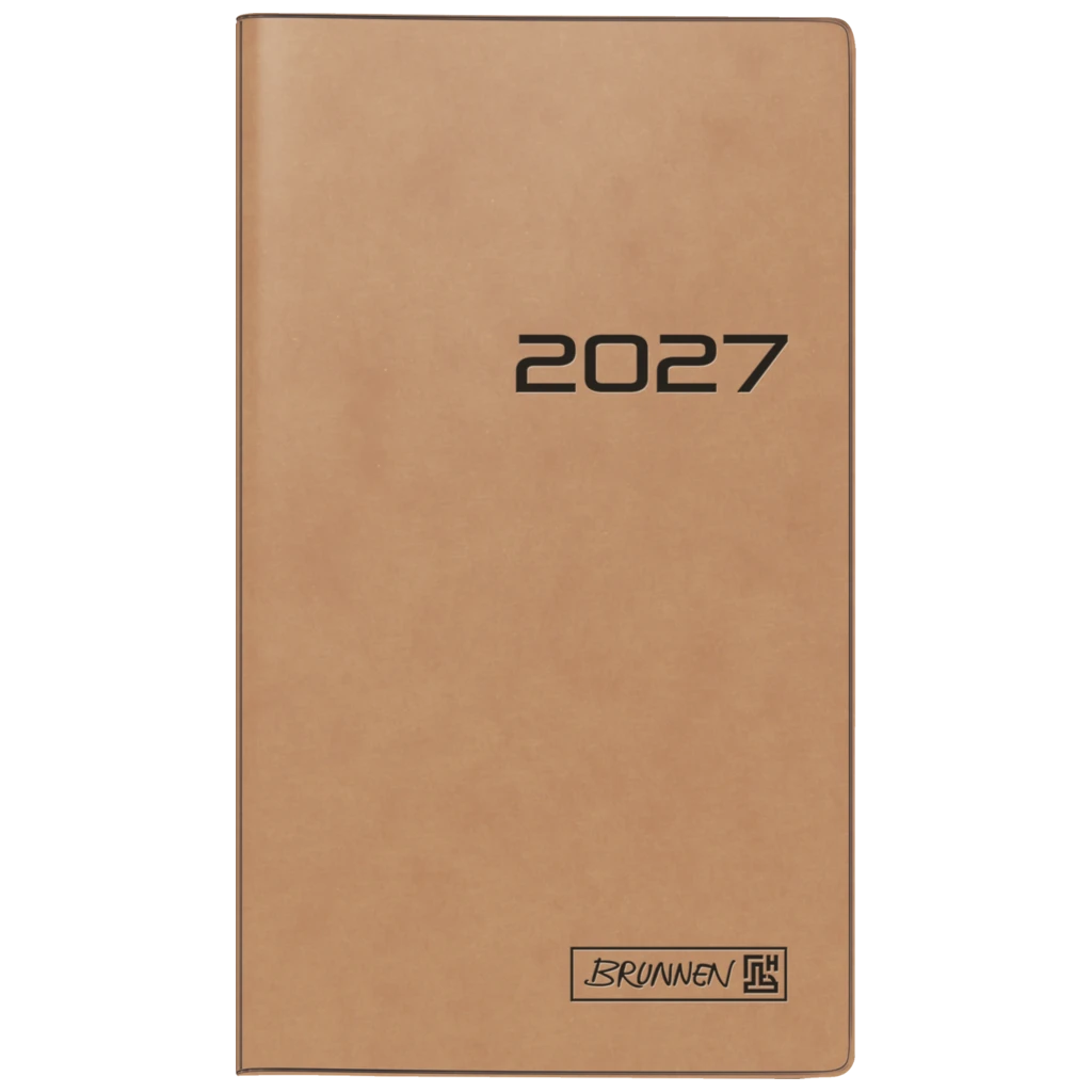 Taschenkalender Mod. 758 2027 | A6, Karton, braun