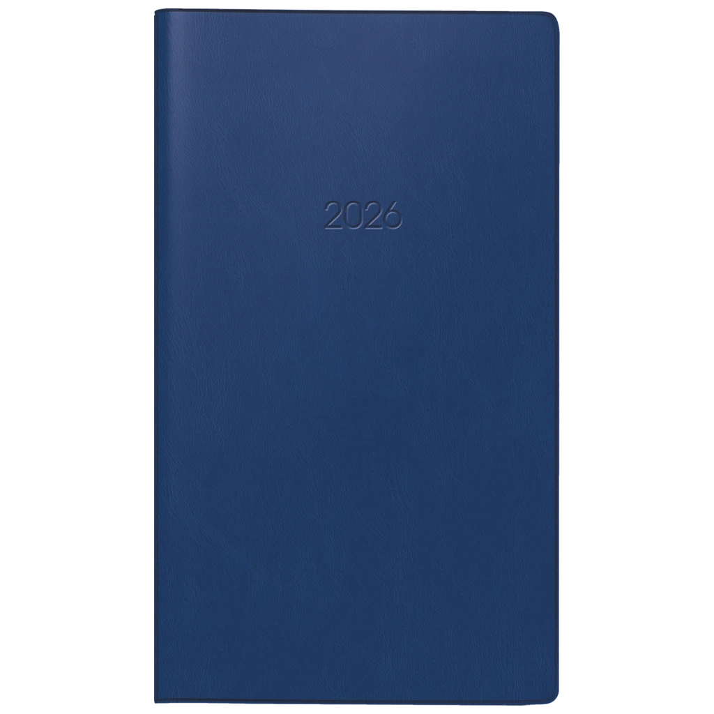 Taschenkalender Mod. 758 2026 | A6, Kunststoff, dunkelblau