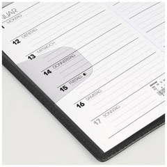 Taschenkalender Mod. 758 2027 | A6, Kunstleder, schwarz