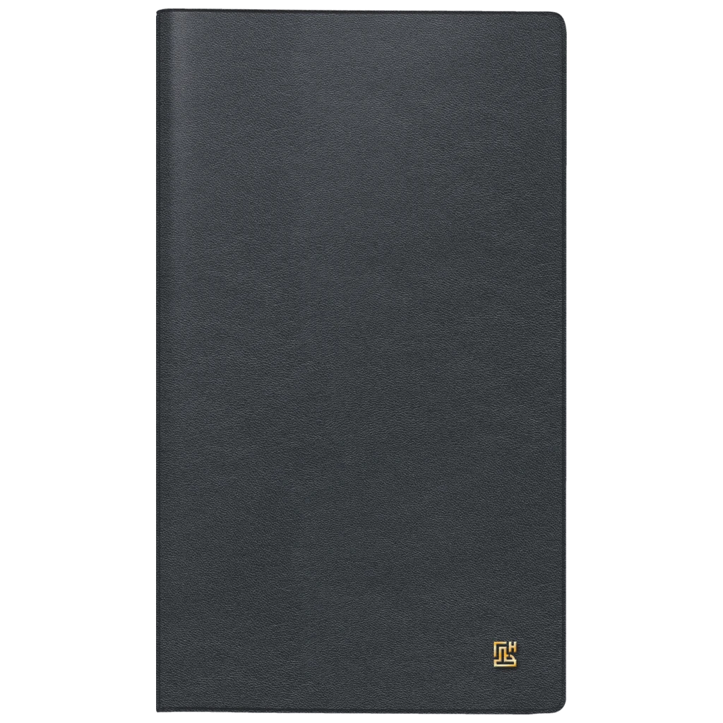 Taschenkalender Mod. 758 2026 | A6, Leder, schwarz