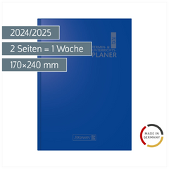 Termin- & Unterrichtsplaner 2024/2025 | A5, Kunststoff, blau