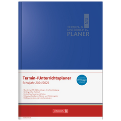 Termin- & Unterrichtsplaner 2024/2025 | A5, Kunststoff, blau