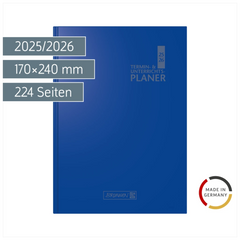 Termin- & Unterrichtsplaner 2025/2026 | A5, Kunststoff, blau