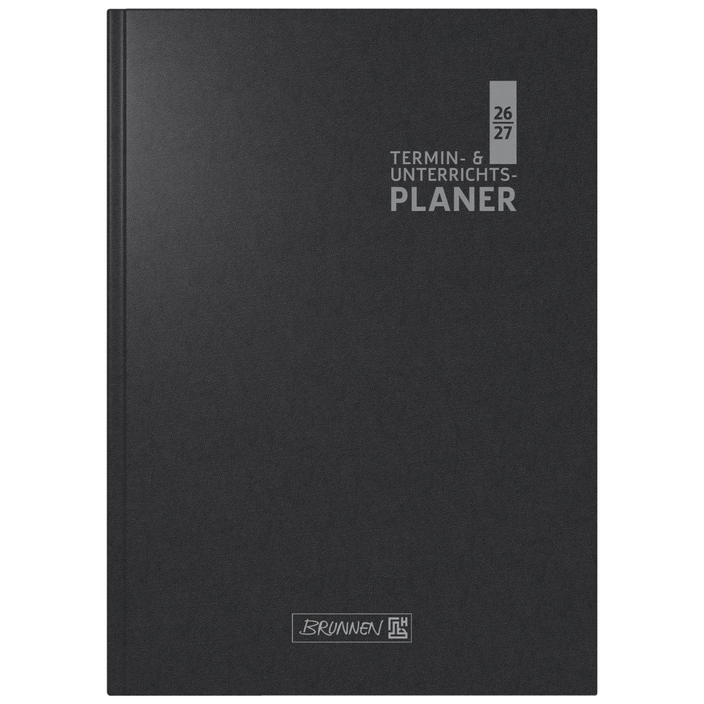 Lehrerkalender 2026/2027 Termin- & Unterrichtsplaner | A5, Kunststoff, schwarz
