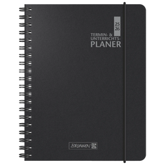 Termin- & Unterrichtsplaner 2025/2026 | A5, Kunststoff, schwarz
