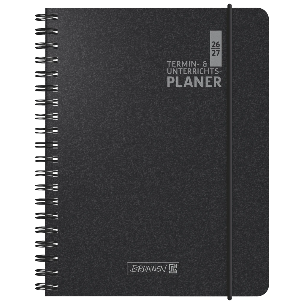 Lehrerkalender 2026/2027 Termin- & Unterrichtsplaner | A5, Kunststoff, schwarz