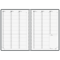 Lehrerkalender 2027/2028 Termin- & Unterrichtsplaner | A5, Kunststoff, schwarz