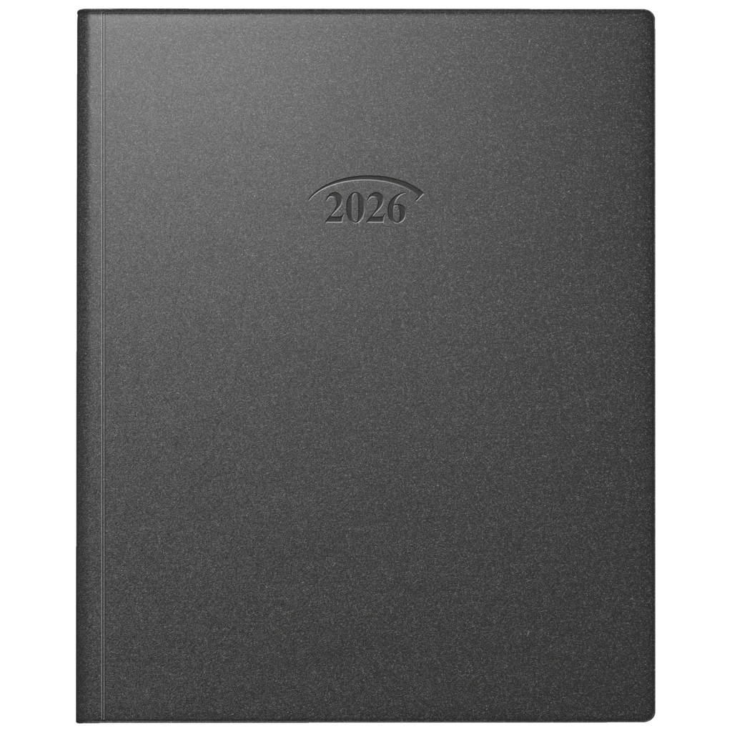 Buchkalender Mod. Manager Wt 7 weektimer 2026 | 210×260 mm, Kunststoff, schwarz