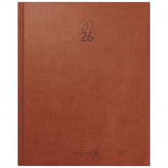 Buchkalender Mod. Manager Wt 7 weektimer 2026 | 210×260 mm, Kunstleder, braun